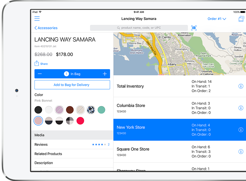 Assisted Selling - Inventory screen